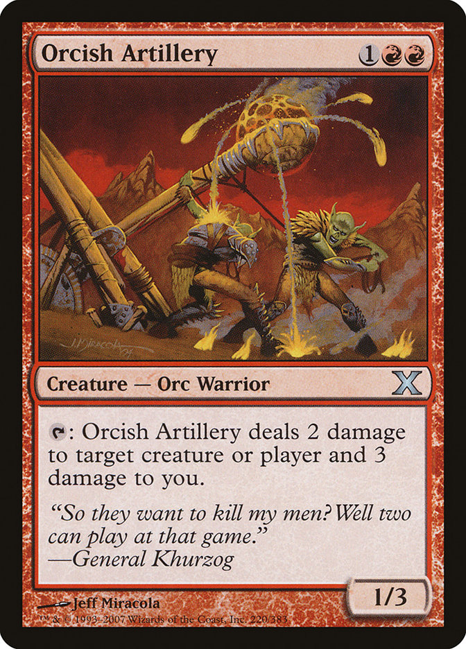 Orcish Artillery [Tenth Edition] - Magic: The Gathering - Card Brawlers | Quebec | Canada |