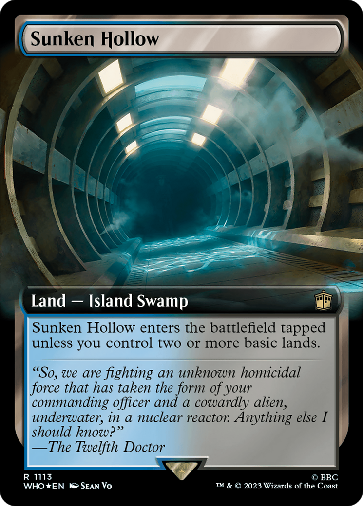 Sunken Hollow (Extended Art) (Surge Foil) [Doctor Who] - Magic: The Gathering - Card Brawlers | Quebec | Canada |