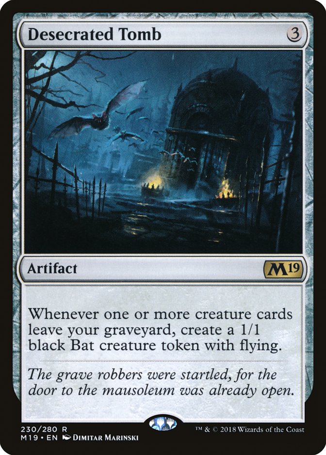 Desecrated Tomb [Core Set 2019] - Magic: The Gathering - Card Brawlers | Quebec | Canada |