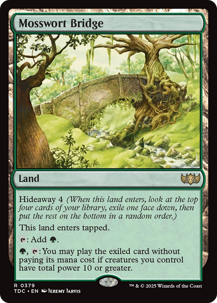 Mosswort Bridge [Tarkir: Dragonstorm Commander] - Magic: The Gathering - Card Brawlers | Quebec | Canada |