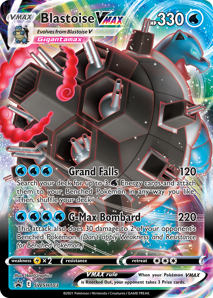 Blastoise VMAX (SWSH103) (Jumbo Card) [Sword & Shield: Black Star Promos] - Pokémon - Card Brawlers | Quebec | Canada |