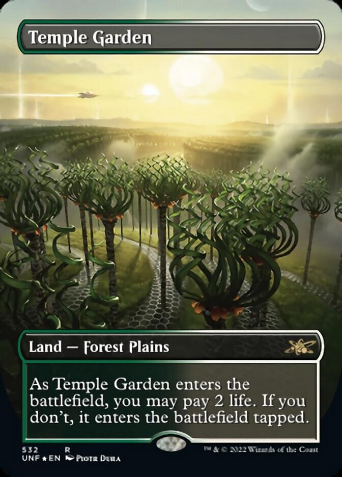 Temple Garden (Borderless) (Galaxy Foil) [Unfinity] - Magic: The Gathering - Card Brawlers | Quebec | Canada |