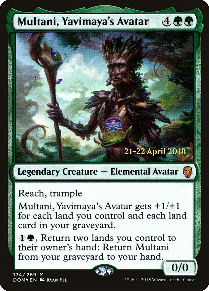 Multani, Yavimaya's Avatar [Dominaria Prerelease Promos] - Magic: The Gathering - Card Brawlers | Quebec | Canada |
