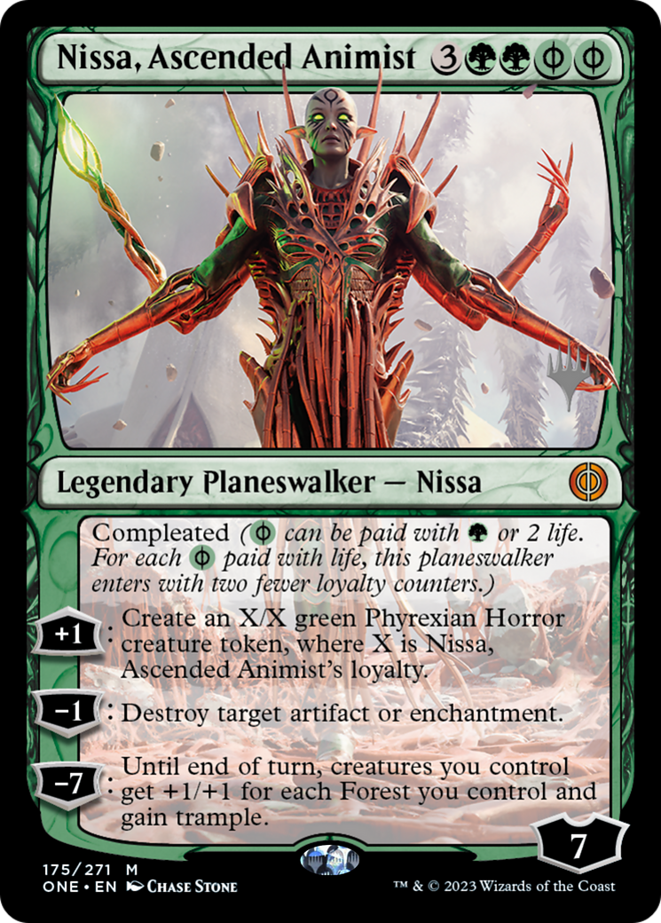 Nissa, Ascended Animist (Promo Pack) [Phyrexia: All Will Be One Promos] - Magic: The Gathering - Card Brawlers | Quebec | Canada |