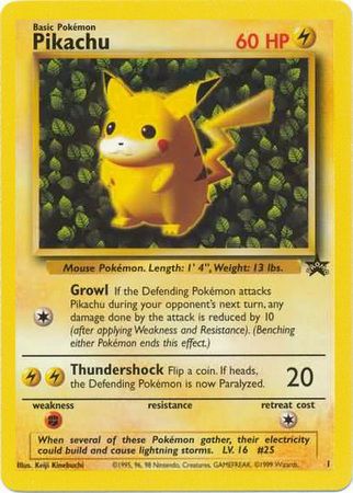 Pikachu (1) (Promo) [Wizards of the Coast: Black Star Promos] - Pokémon - Card Brawlers | Quebec | Canada |