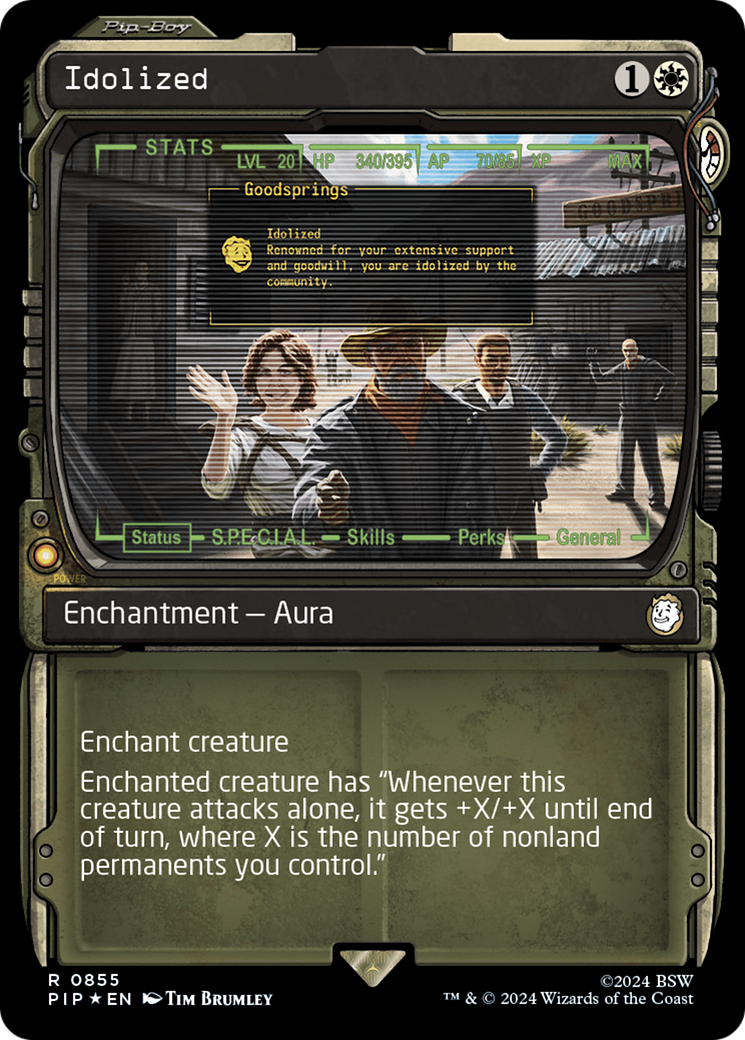 Idolized (Showcase) (Surge Foil) [Fallout] - Magic: The Gathering - Card Brawlers | Quebec | Canada |