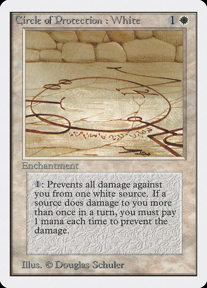 Circle of Protection: White [Unlimited Edition] - Magic: The Gathering - Card Brawlers | Quebec | Canada |