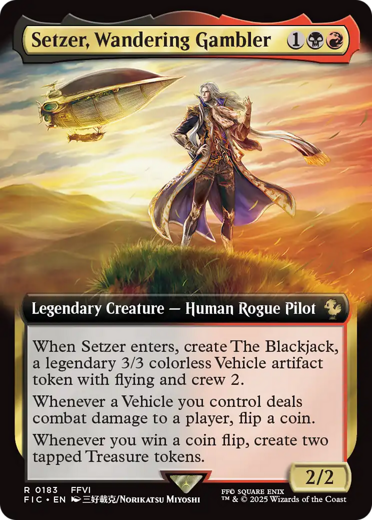 Setzer, Wandering Gambler (Extended Art) [FINAL FANTASY Commander] - Magic: The Gathering - Card Brawlers | Quebec | Canada |