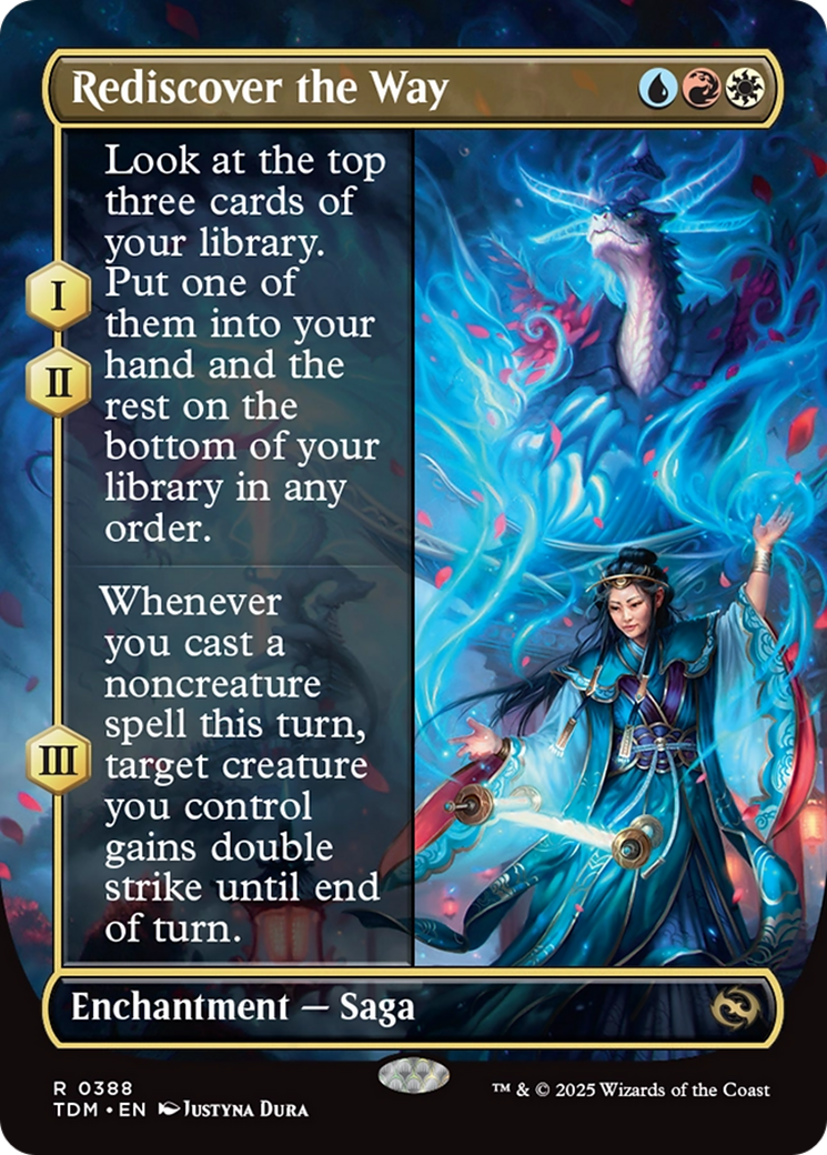 Rediscover the Way (Borderless) [Tarkir: Dragonstorm] - Magic: The Gathering - Card Brawlers | Quebec | Canada |