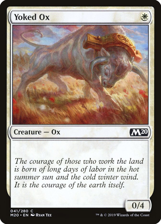 Yoked Ox [Core Set 2020] - Magic: The Gathering - Card Brawlers | Quebec | Canada |