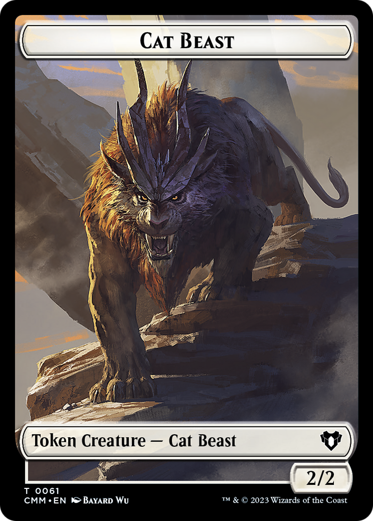 Cleric // Cat Beast Double-Sided Token [Commander Masters Tokens] - Magic: The Gathering - Card Brawlers | Quebec | Canada |