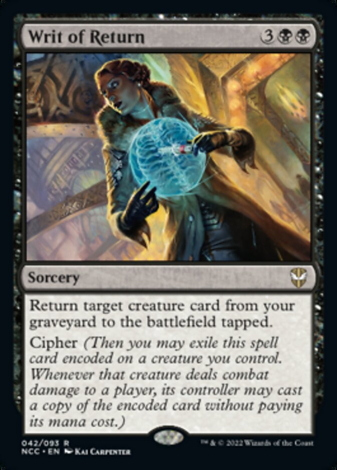 Writ of Return [Streets of New Capenna Commander] - Magic: The Gathering - Card Brawlers | Quebec | Canada |