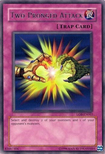 Two-Pronged Attack [LOB-EN061] Rare - Yu-Gi-Oh! - Card Brawlers | Quebec | Canada |