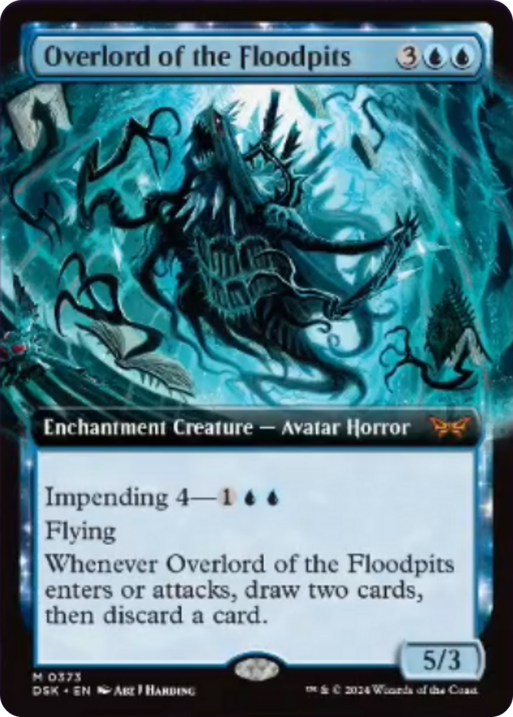 Overlord of the Floodpits (Extended Art) [Duskmourn: House of Horror] - Magic: The Gathering - Card Brawlers | Quebec | Canada |