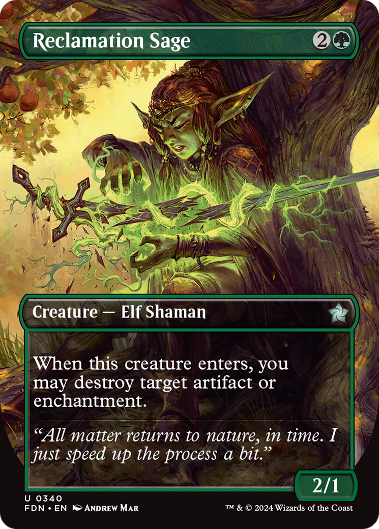 Reclamation Sage (Borderless) [Foundations] - Magic: The Gathering - Card Brawlers | Quebec | Canada |