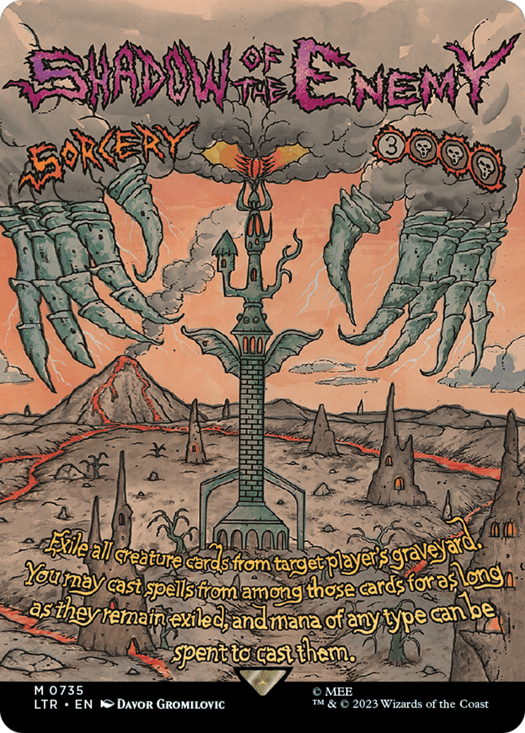 Shadow of the Enemy (Borderless Poster) [The Lord of the Rings: Tales of Middle-Earth] - Magic: The Gathering - Card Brawlers | Quebec | Canada |