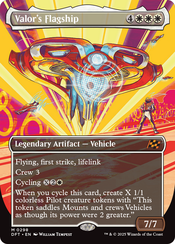 Valor's Flagship (Borderless) [Aetherdrift] - Magic: The Gathering - Card Brawlers | Quebec | Canada |