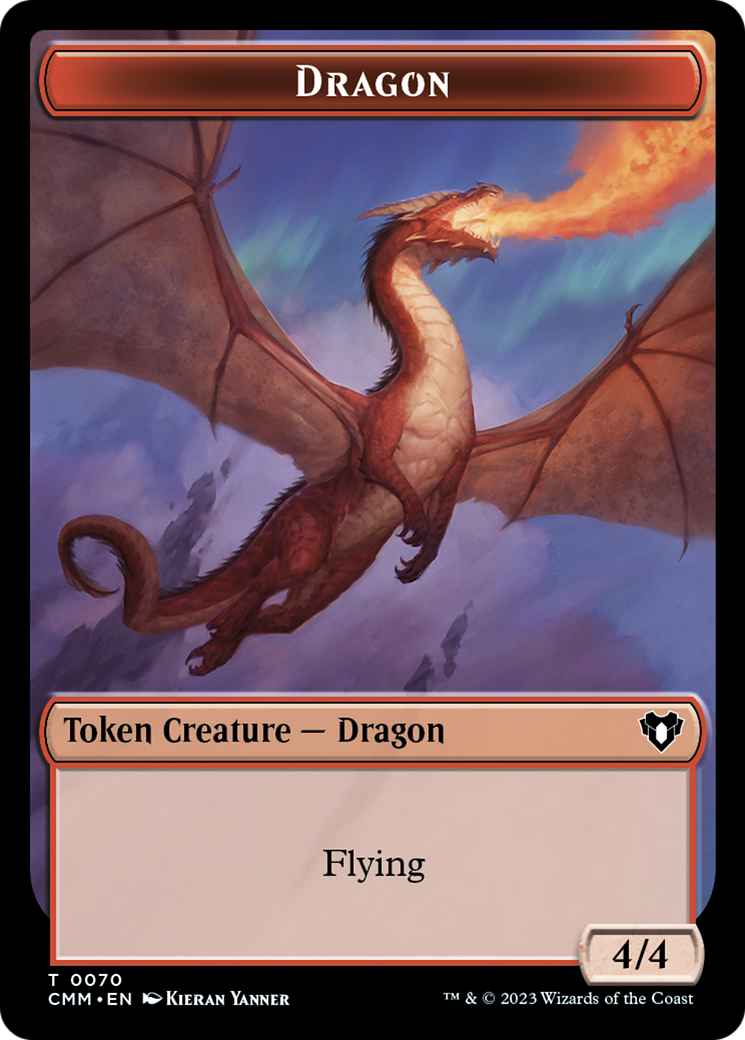 Dragon // Kor Ally Double-Sided Token [Commander Masters Tokens] - Magic: The Gathering - Card Brawlers | Quebec | Canada |