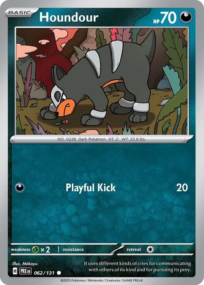 Houndour (062/131) [Scarlet & Violet: Prismatic Evolutions] - Pokémon - Card Brawlers | Quebec | Canada |