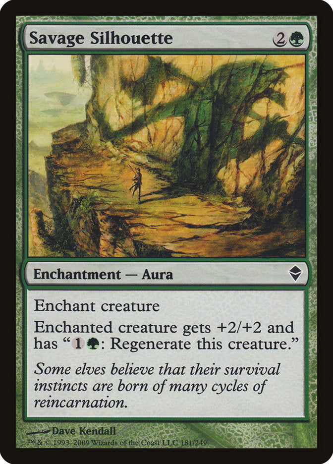 Savage Silhouette [Zendikar] - Magic: The Gathering - Card Brawlers | Quebec | Canada |