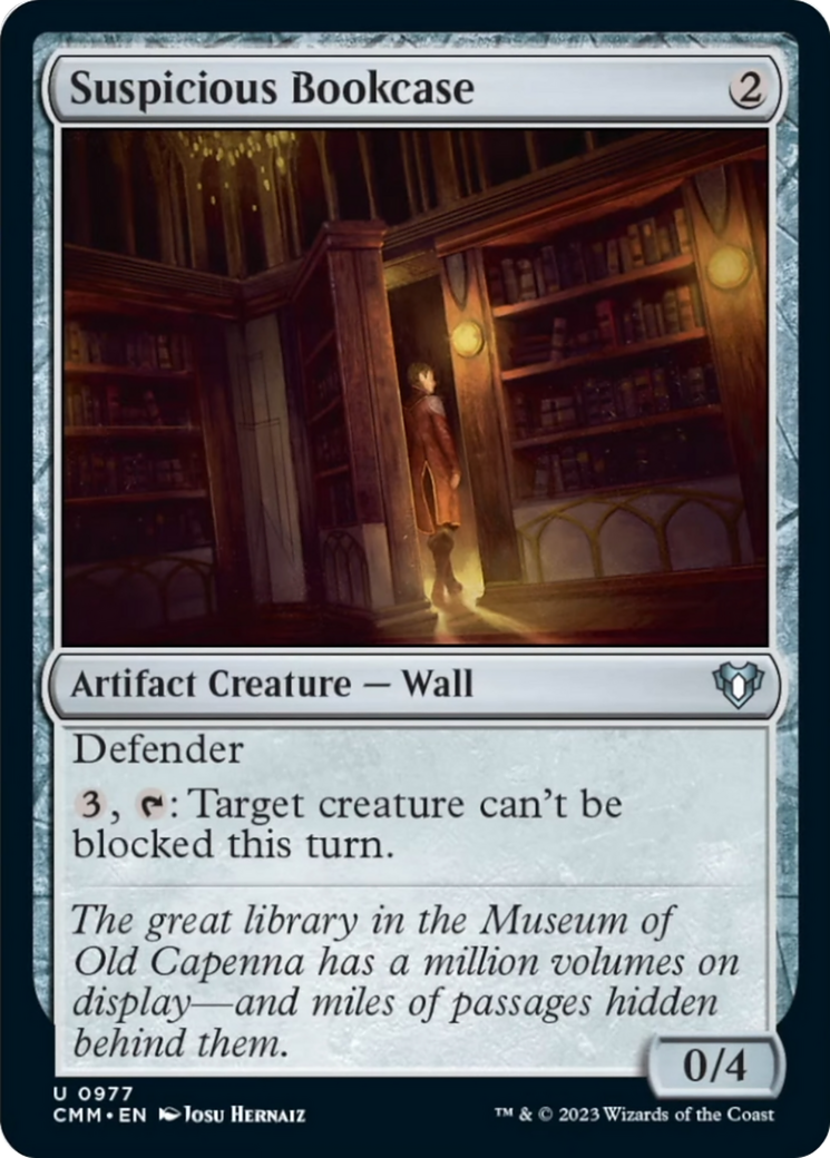 Suspicious Bookcase [Commander Masters] - Magic: The Gathering - Card Brawlers | Quebec | Canada |