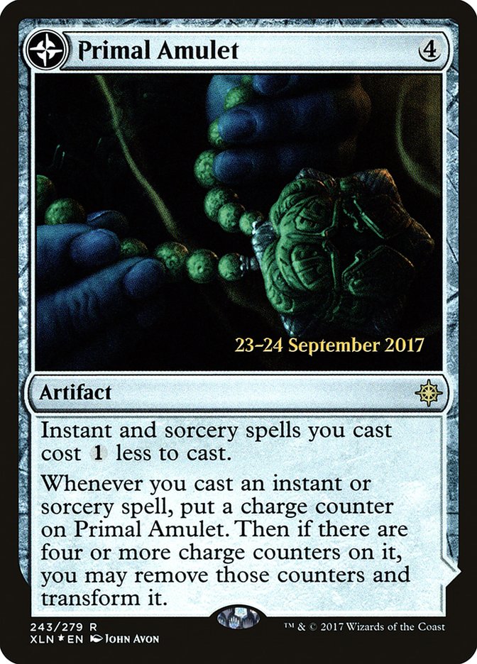 Primal Amulet // Primal Wellspring [Ixalan Prerelease Promos] - Magic: The Gathering - Card Brawlers | Quebec | Canada |