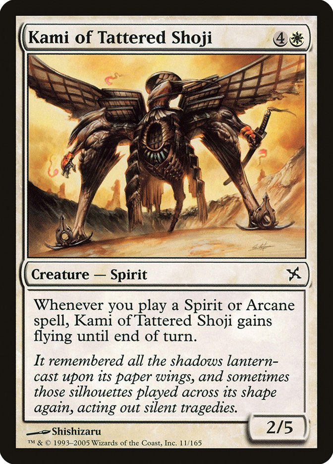 Kami of Tattered Shoji [Betrayers of Kamigawa] - Magic: The Gathering - Card Brawlers | Quebec | Canada |