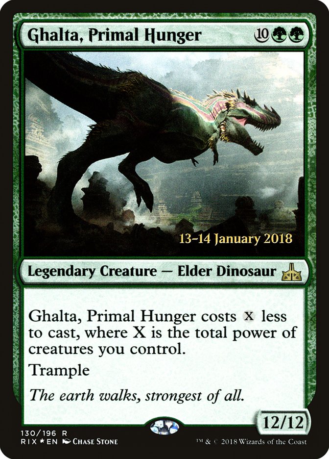 Ghalta, Primal Hunger [Rivals of Ixalan Prerelease Promos] - Magic: The Gathering - Card Brawlers | Quebec | Canada |