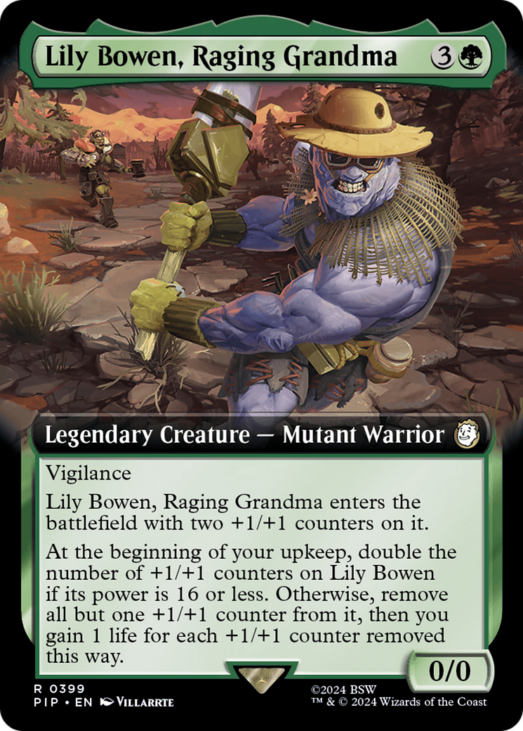 Lily Bowen, Raging Grandma (Extended Art) [Fallout] - Magic: The Gathering - Card Brawlers | Quebec | Canada |
