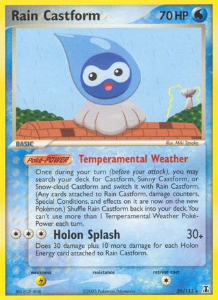 Rain Castform (26/113) [EX: Delta Species] - Pokémon - Card Brawlers | Quebec | Canada |