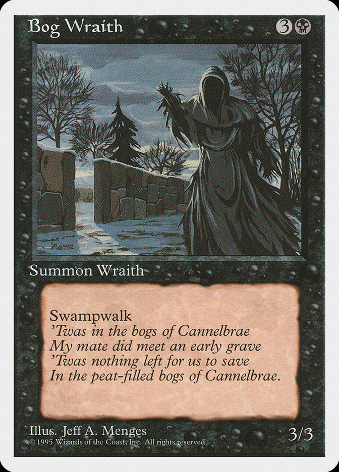 Bog Wraith [Fourth Edition] - Magic: The Gathering - Card Brawlers | Quebec | Canada |