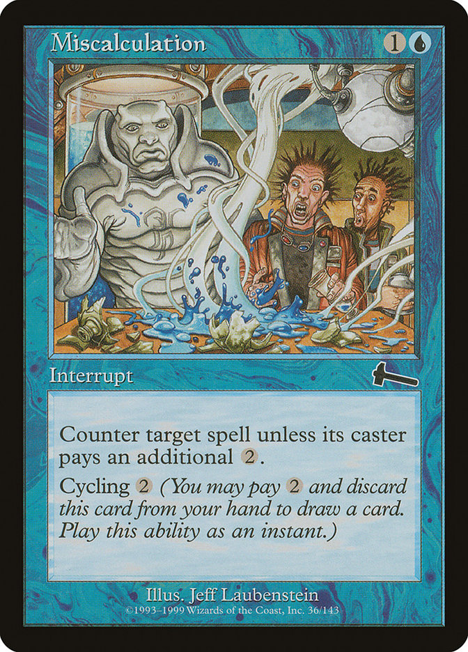 Miscalculation [Urza's Legacy] - Magic: The Gathering - Card Brawlers | Quebec | Canada |