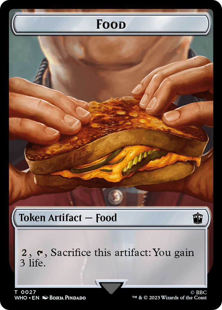 Warrior // Food (0027) Double-Sided Token [Doctor Who Tokens] - Magic: The Gathering - Card Brawlers | Quebec | Canada |