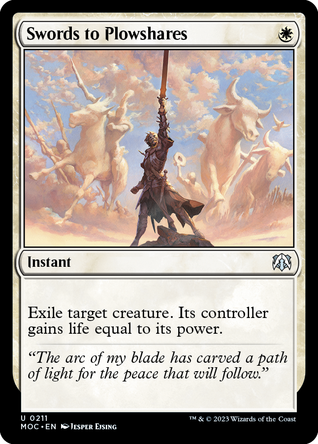Swords to Plowshares [March of the Machine Commander] - Magic: The Gathering - Card Brawlers | Quebec | Canada |