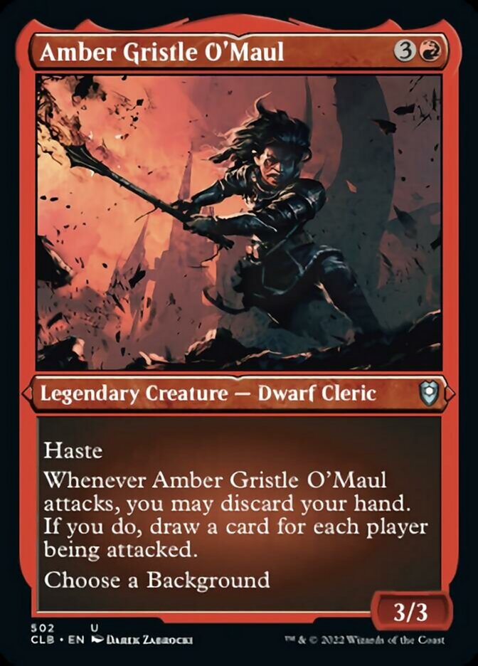Amber Gristle O'Maul (Foil Etched) [Commander Legends: Battle for Baldur's Gate] - Magic: The Gathering - Card Brawlers | Quebec | Canada |