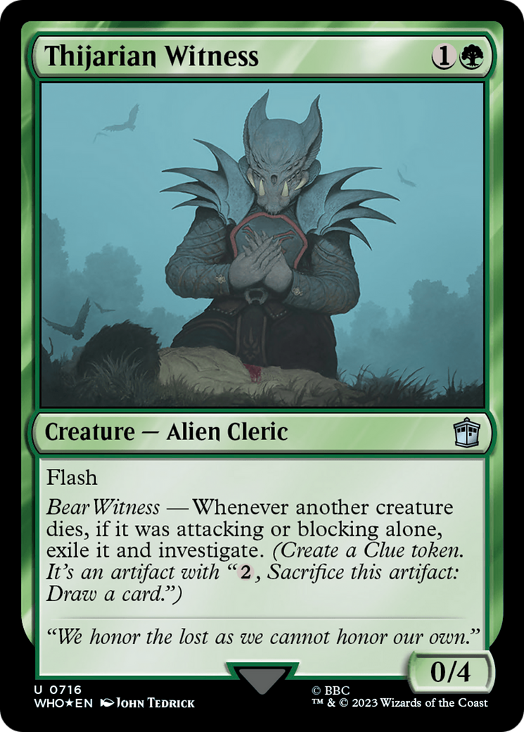 Thijarian Witness (Surge Foil) [Doctor Who] - Magic: The Gathering - Card Brawlers | Quebec | Canada |