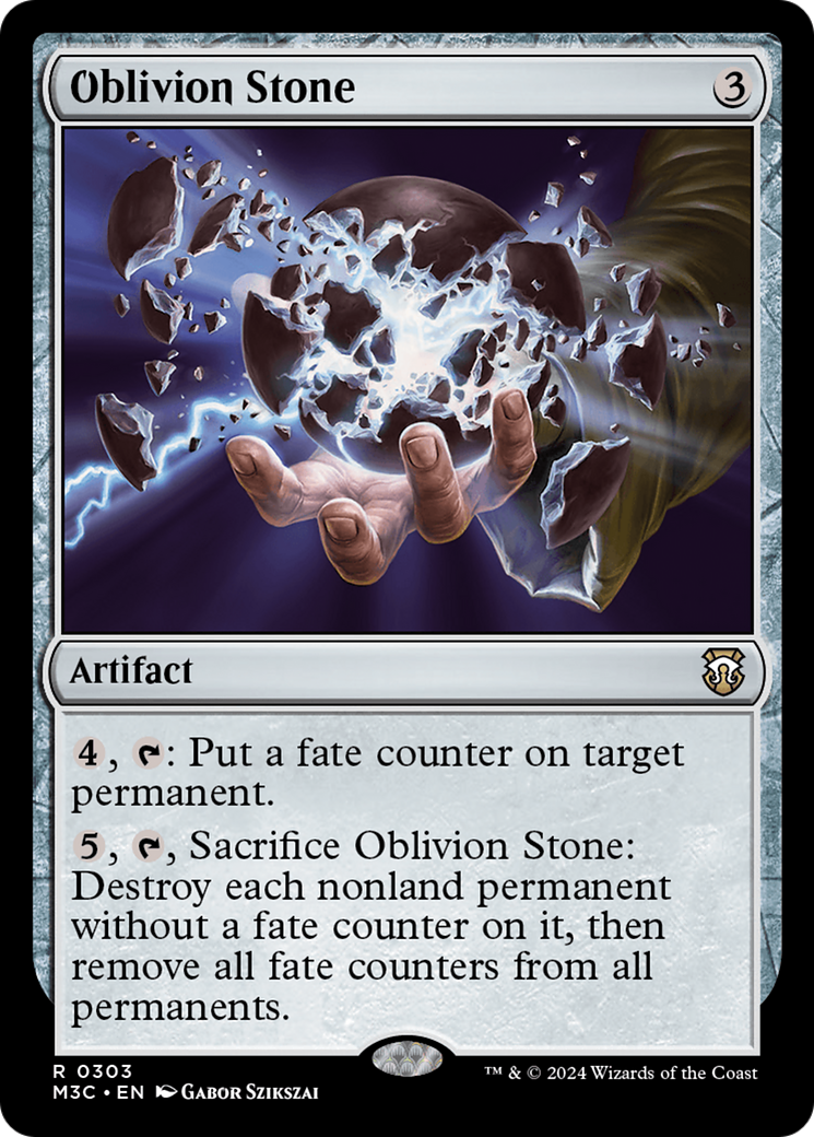 Oblivion Stone (Ripple Foil) [Modern Horizons 3 Commander] - Magic: The Gathering - Card Brawlers | Quebec | Canada |