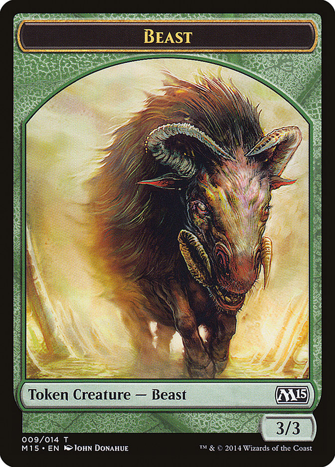 Beast Token (009/014) [Magic 2015 Tokens] - Magic: The Gathering - Card Brawlers | Quebec | Canada |