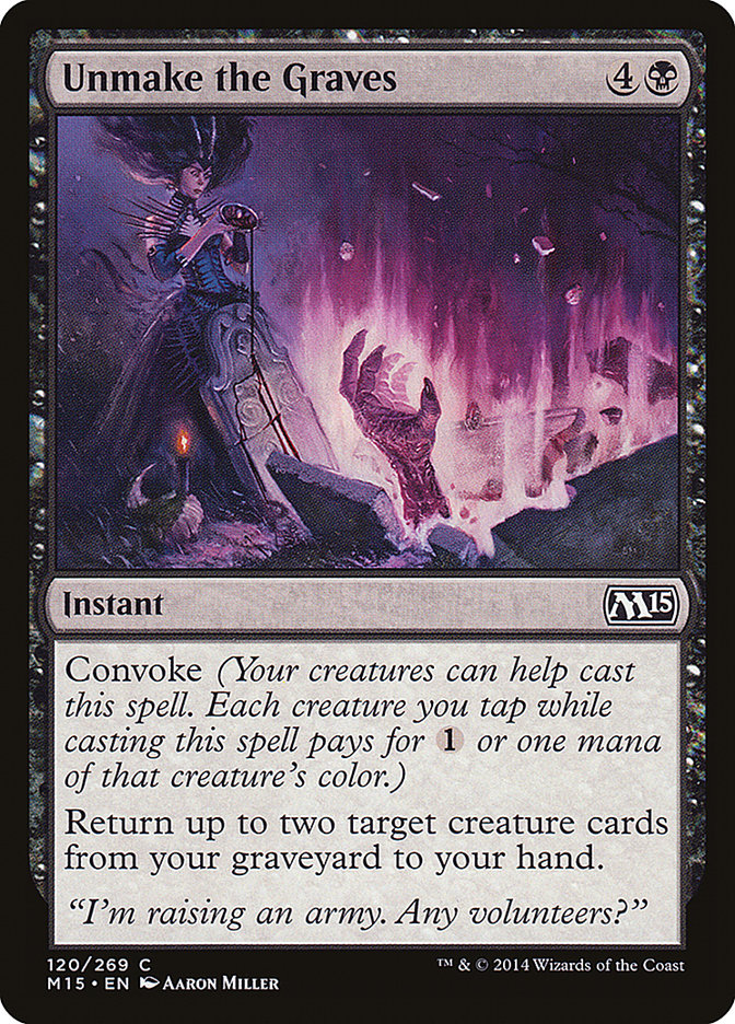 Unmake the Graves [Magic 2015] - Magic: The Gathering - Card Brawlers | Quebec | Canada |