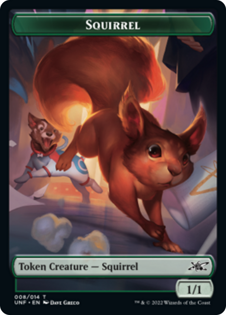 Squirrel // Treasure (013) Double-Sided Token [Unfinity Tokens] - Magic: The Gathering - Card Brawlers | Quebec | Canada |
