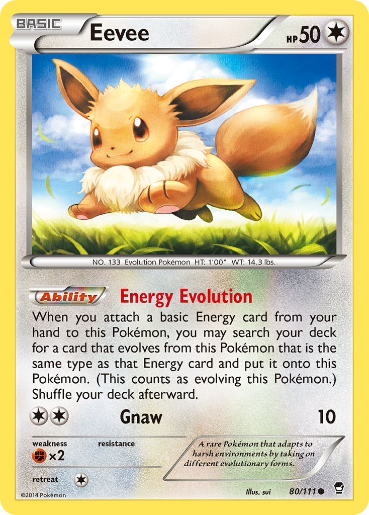 Eevee (80/111) [XY: Furious Fists] - Pokémon - Card Brawlers | Quebec | Canada |