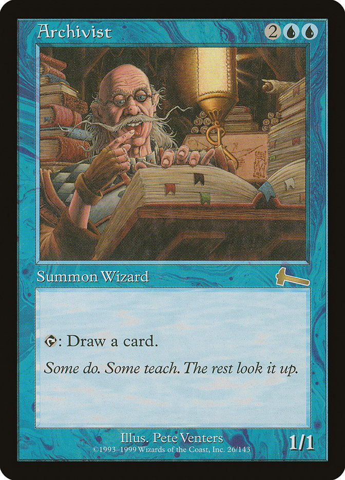 Archivist [Urza's Legacy] - Magic: The Gathering - Card Brawlers | Quebec | Canada |