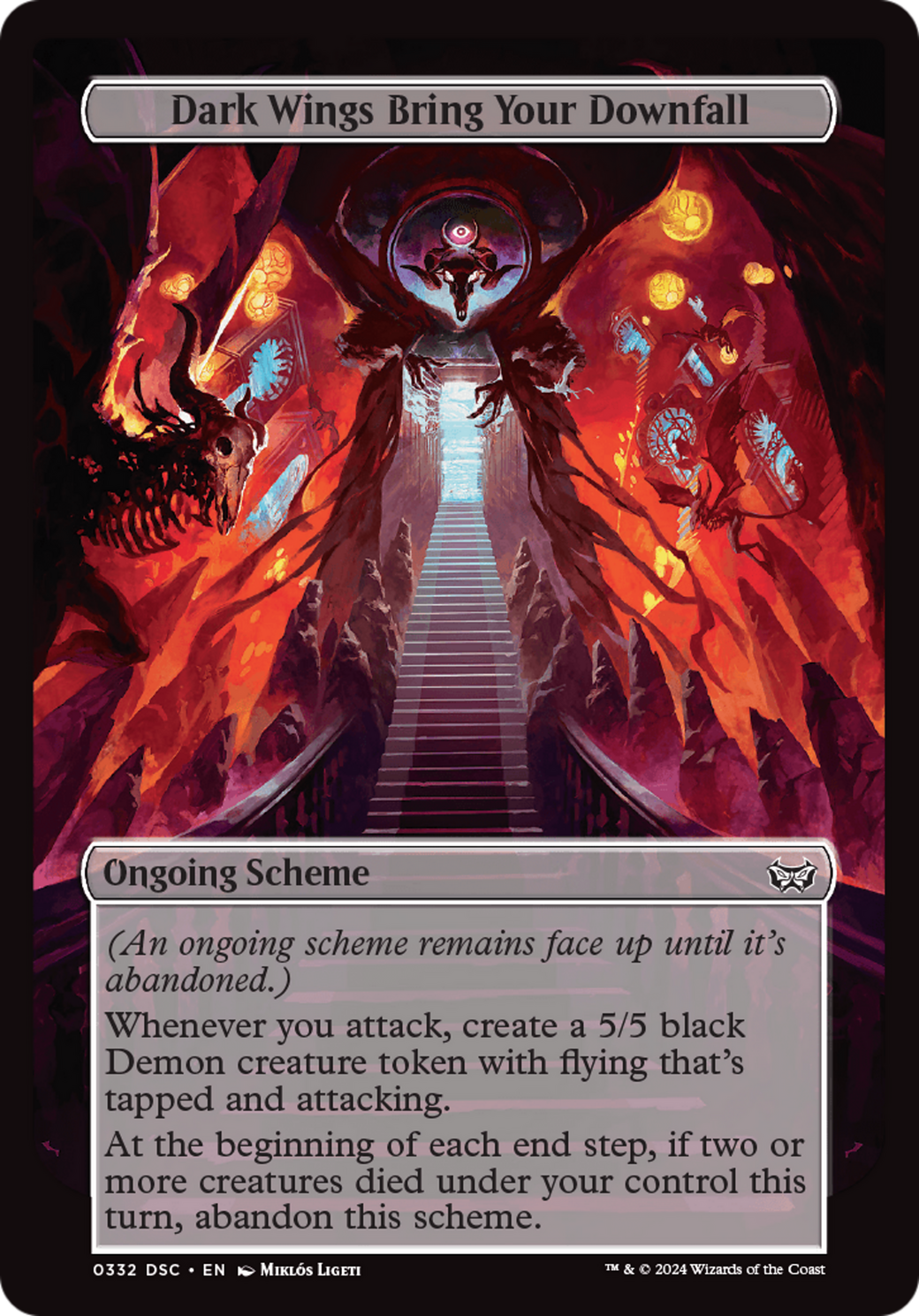 Dark Wings Bring Your Downfall (Full Art) [Duskmourn: Archenemy] - Magic: The Gathering - Card Brawlers | Quebec | Canada |