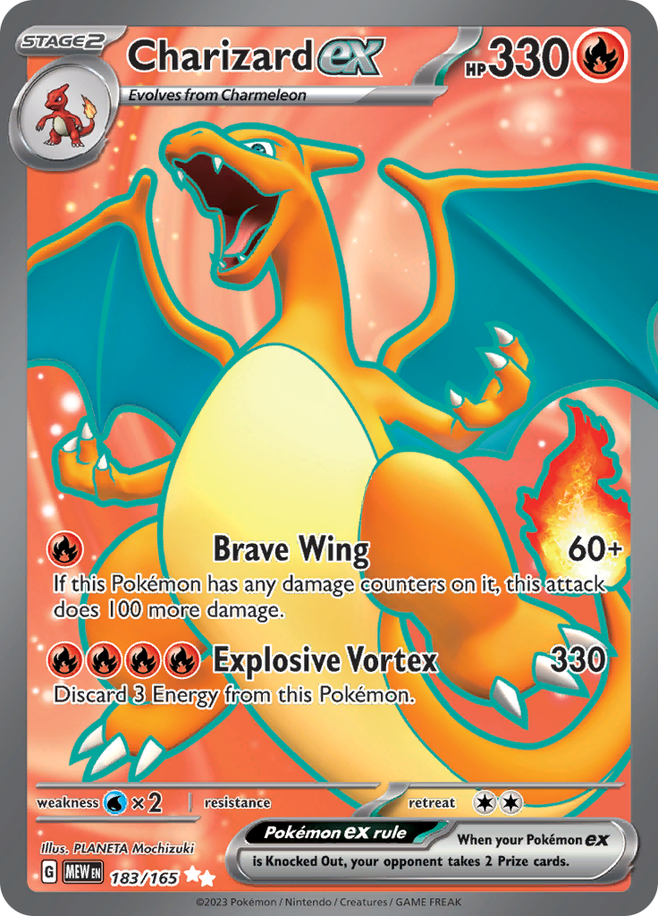 Charizard ex (183/165) [Scarlet & Violet 151] - Pokémon - Card Brawlers | Quebec | Canada |