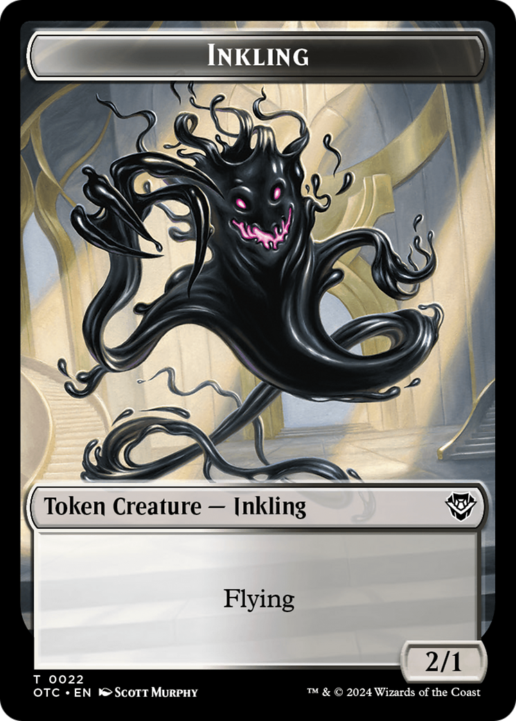 Inkling // Treasure Double-Sided Token [Outlaws of Thunder Junction Commander Tokens] - Magic: The Gathering - Card Brawlers | Quebec | Canada |