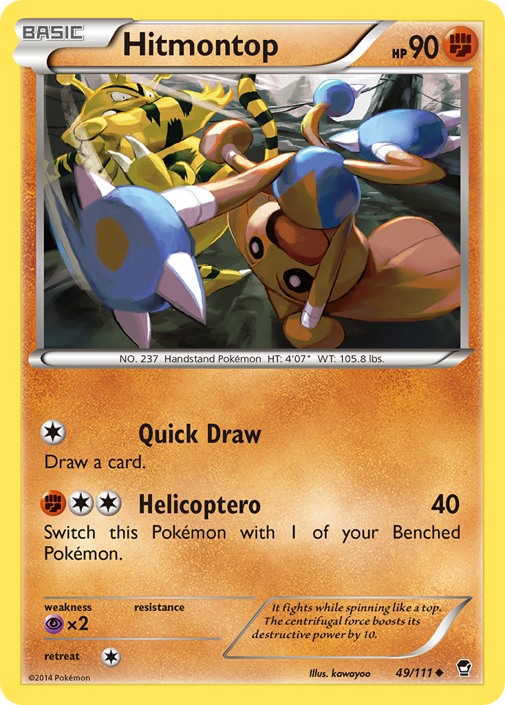 Hitmontop (49/111) [XY: Furious Fists] - Pokémon - Card Brawlers | Quebec | Canada |