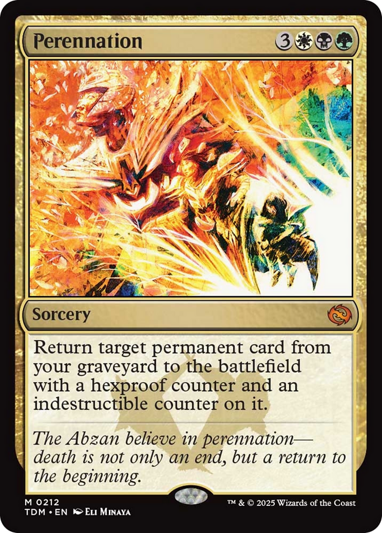 Perennation [Tarkir: Dragonstorm] - Magic: The Gathering - Card Brawlers | Quebec | Canada |
