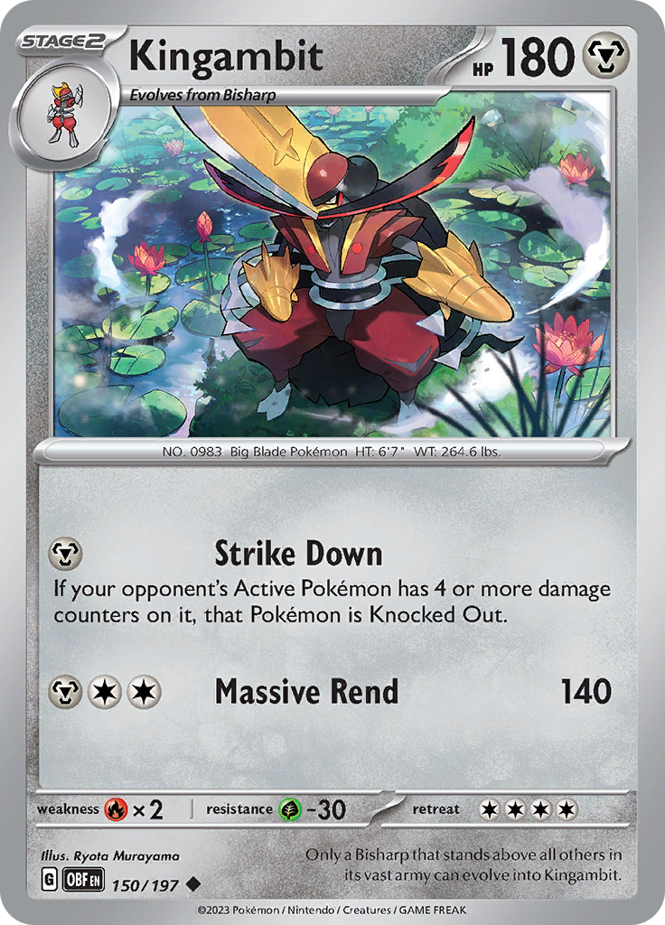Kingambit (150/197) [Scarlet & Violet: Obsidian Flames] - Pokémon - Card Brawlers | Quebec | Canada |