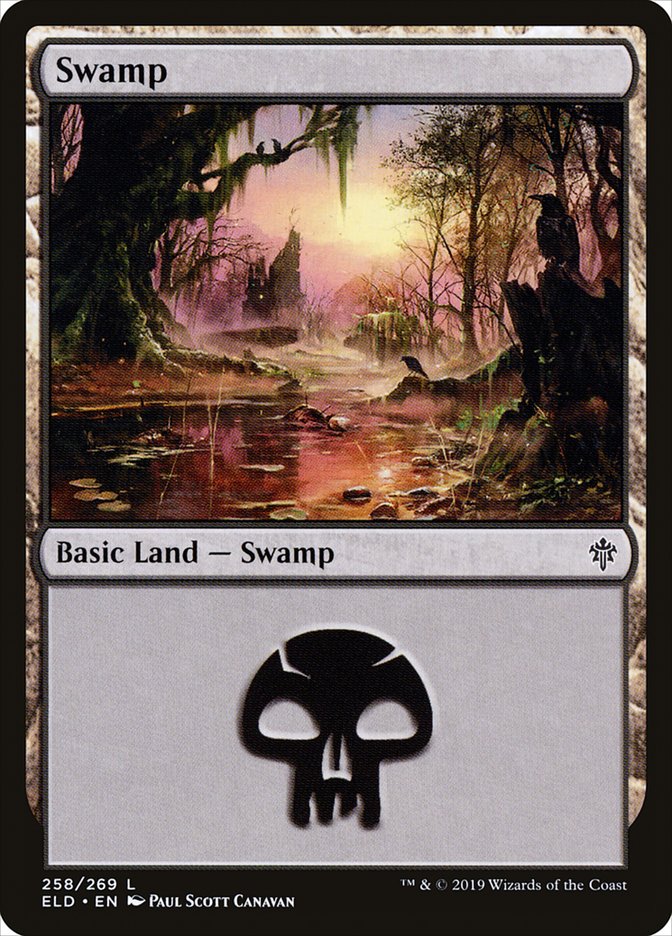 Swamp (258) [Throne of Eldraine] - Magic: The Gathering - Card Brawlers | Quebec | Canada |