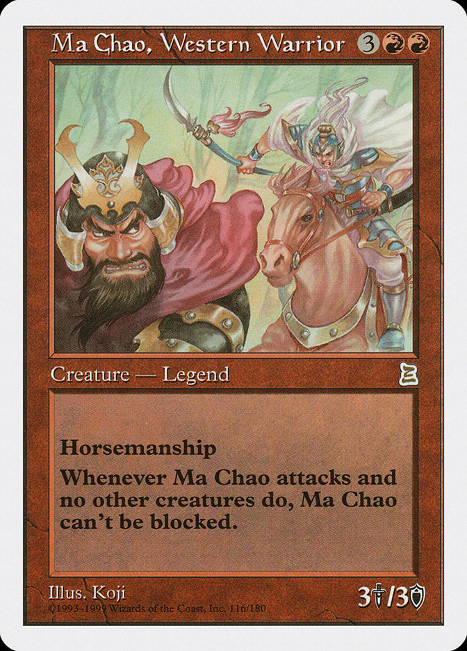 Ma Chao, Western Warrior [Portal Three Kingdoms] - Magic: The Gathering - Card Brawlers | Quebec | Canada |